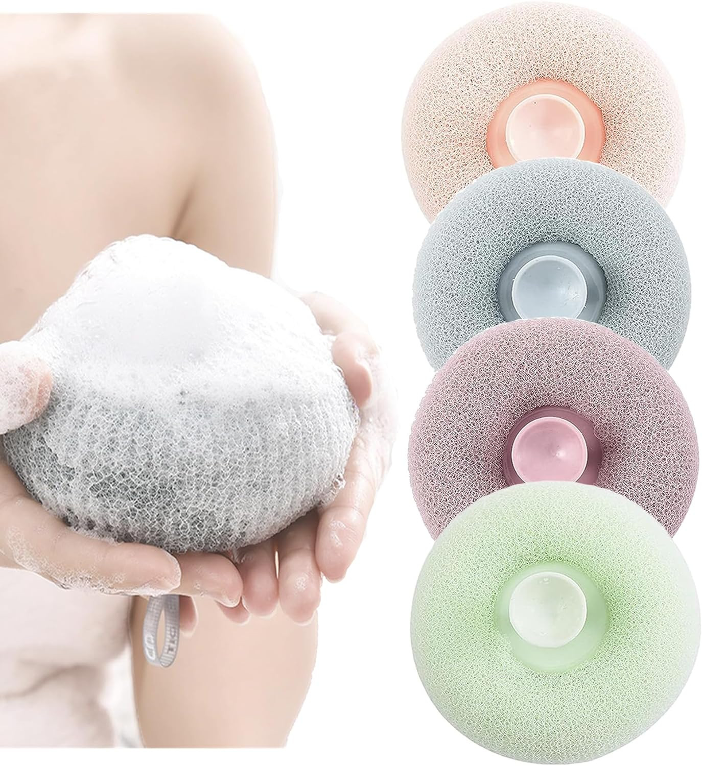 Suction Cup Super Soft Bath Sponge kucho