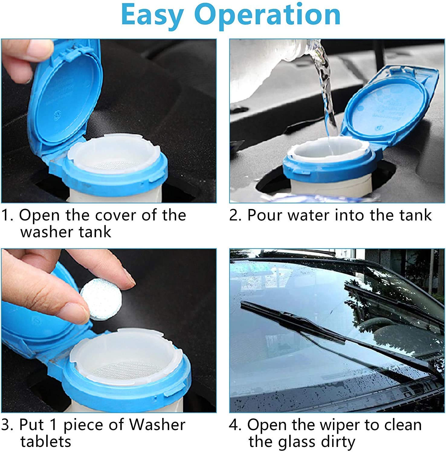 Car Glass Cleaner Tablet